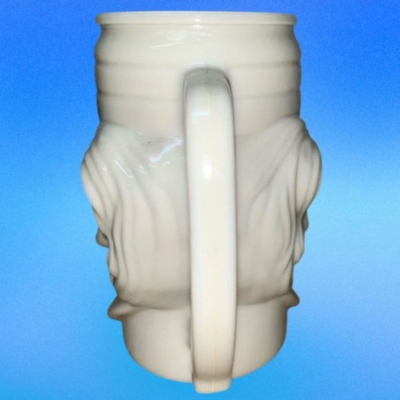 CASEY AT BAT MUSTACHE MAN FACE CUSTARD GLASS AVON VINTAGE‎ MUG CUP - Picture 3 of 6